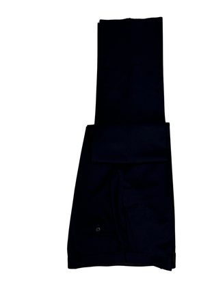 Michael Kors Mens Solid Navy Classic Fit Wool Dress Pants