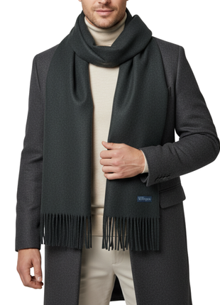 Tovaglia Mens Solid Cashmere Fringe Scarf