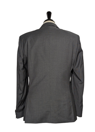 Hugo Boss Slim Fit Textured Charcoal Notch Lapel Two Button Wool Suit