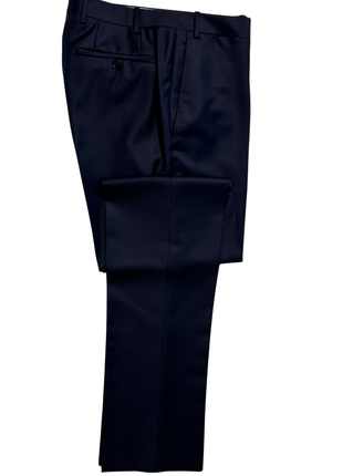 Canali Solid Navy Canvassed Slim Fit Notch Lapel Wool 3-Piece Suit 38R - The Suit Depot