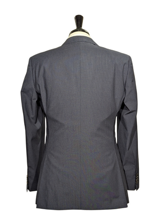 Hugo Boss Slim Fit Tonal Navy Micro-Check Notch Lapel Two Button Wool Suit