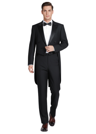 Men's Classic Fit Peak Lapel Full Dress Tuxedo