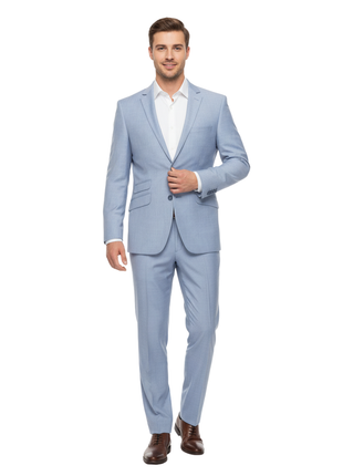 Men's 2-Piece Slim Fit Single Breasted Notch Lapel Suit - The Suit Depot