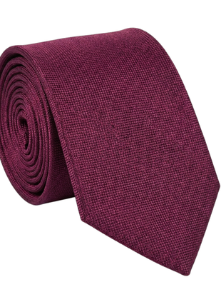 Premium Silk Mens Mauve Pink Textured Silk Cotton Hand-Made Tie - The Suit Depot