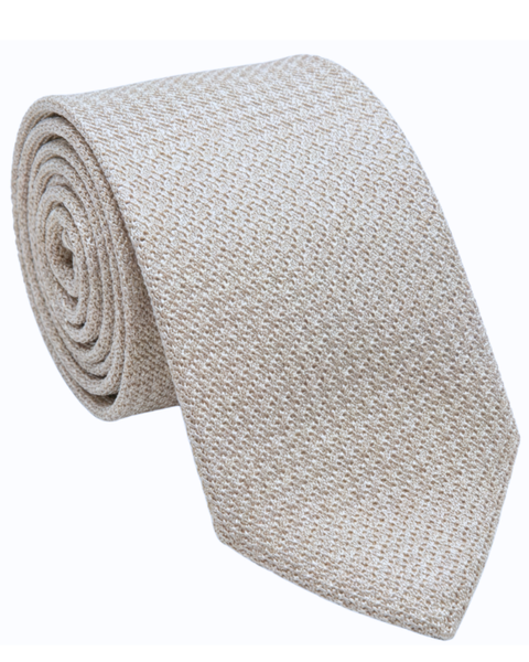 Letteriello Cream Woven Grenadine Silk Neck Tie – The Suit Depot
