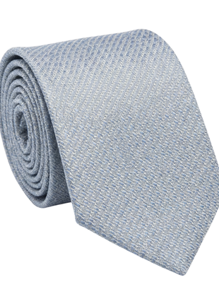 Letteriello Aqua Blue Woven Grenadine Silk Neck Tie