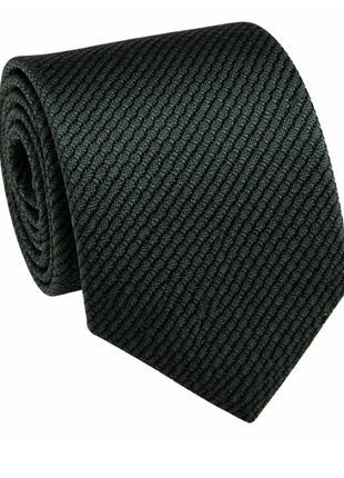 Letteriello Dark Green Woven Grenadine Silk Neck Tie