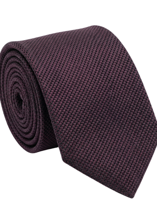 Letteriello Purple Woven Grenadine Silk Neck Tie