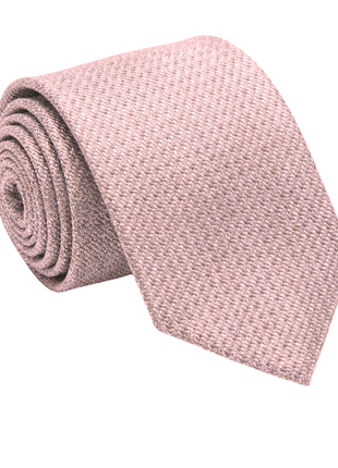 Letteriello Pink Woven Grenadine Silk Neck Tie