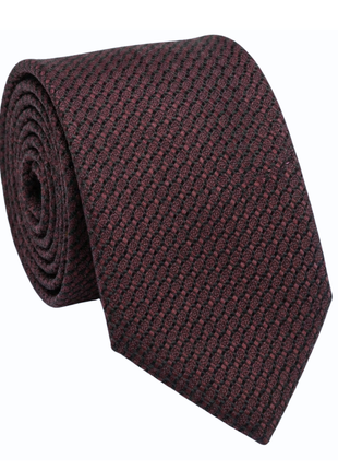 Letteriello Wine Woven Grenadine Silk Neck Tie
