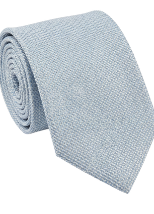 Letteriello Sky Blue Woven Grenadine Silk Neck Tie