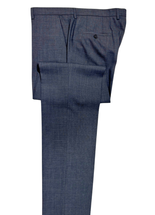 Hugo Boss Textured Gray Slim Fit Notch Lapel 2-Button Suit 44L - The Suit Depot