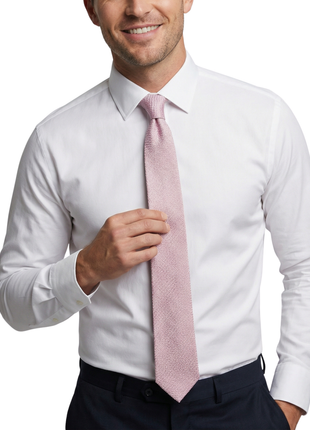 Letteriello Rose Pink Woven Grenadine Silk Neck Tie