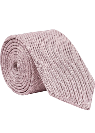 Letteriello Rose Pink Woven Grenadine Silk Neck Tie