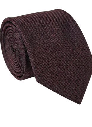 Letteriello Wine Italian Silk Neck Tie with Micro Textured Weave - Spring 2026 Collection