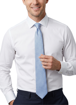 Letteriello Ice Blue Woven Grenadine Silk Neck Tie