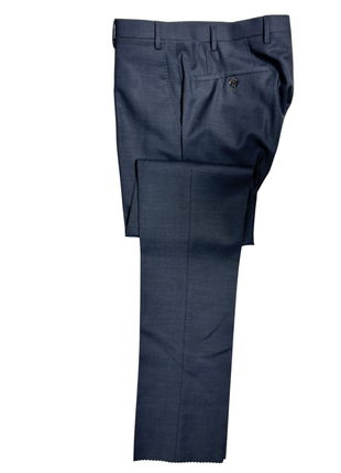 Corneliani CC Collection Blue Textured Peak Lapel Slim Fit 3-Piece Wool Mohair Tuxedo - 36R