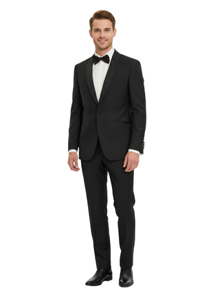 Canali Men's Navy Wool-Mohair Tuxedo 40R