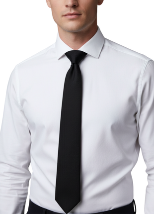 Letteriello Black Silk Neck Tie