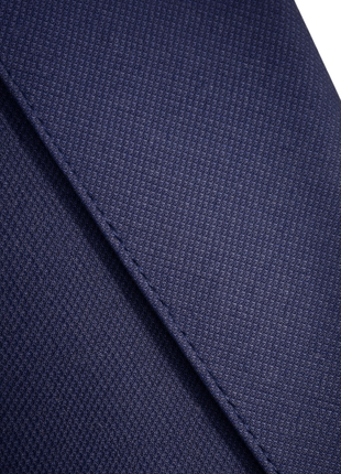 Centrion Mens Navy Blue Birdseye Classic Fit Notch Lapels 2 Button Wool Suit