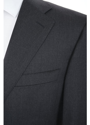 Canali 1934 Mens Solid Charcoal Gray 44L Drop 7 100% Wool 2 Piece Suit