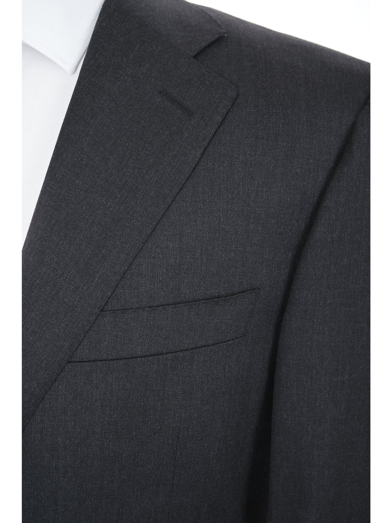 Canali 1934 Mens Solid Charcoal Gray 44L Drop 7 100% Wool 2 Piece Suit