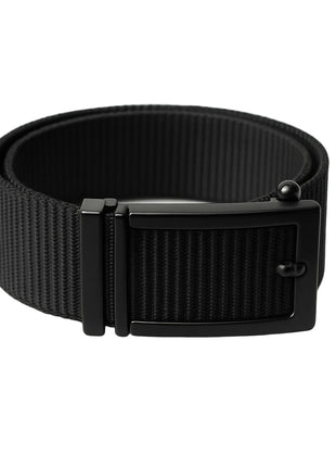 Montreux Mens Textured Black Nylon Casual Belt