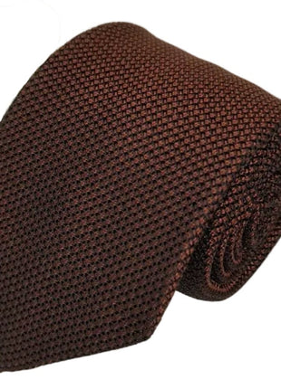 Letteriello Copper Woven Grenadine Silk Neck Tie