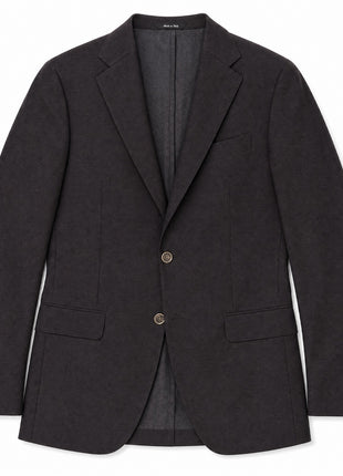 Porfidia Espresso Brown Twill Weave Classic Fit Wool Blend 2-Button Sport Coat 44L