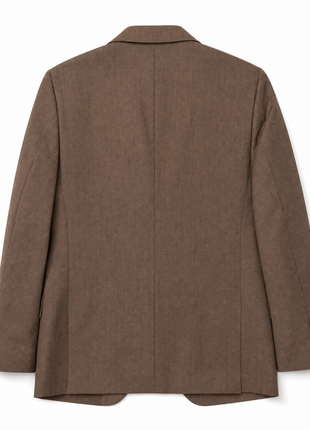 Polo Ralph Lauren Mens Brown Textured Notch Lapel Custom Fit 3-Piece Wool Suit - 40L