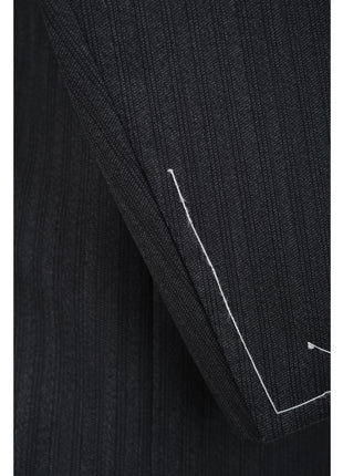 Canali 1934 Mens 42L Drop 7 Modern Fit Gray Striped 100% Wool 2 Piece Suit