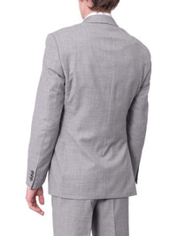 Thumbnail for Mens Slim Fit Light Gray Two Button 100% Wool Suit