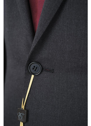 Canali 1934 Mens 40R Drop 7 Charcoal Gray 100% Wool Modern Fit 2 Piece Suit