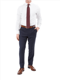 Thumbnail for John Varvatos Half-Canvassed Navy Two Button Wool Blend Suit