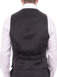 Thumbnail for Canali Mens Black 36R Drop 6 100% Silk 3 Piece Suit