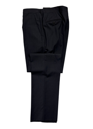Sartoria Partenopea Mens Solid Charcoal Notch Lapel Slim Fit 3-button Wool Suit - 44R