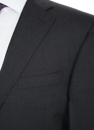 Canali 1934 Mens Charcoal Grey 46L Drop 7 100% Wool 2 Piece Suit