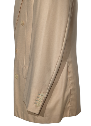 Sartoria Partenopea Men's Peach Double Breasted 100% Cashmere Sportcoat 42R