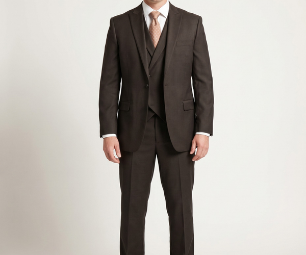 Shop Steven Land Brown 100% Wool Suit | The Suit Depot