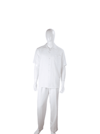 Thumbnail for Apollo King SUITS Apollo King Royal Diamond Solid White Classic Fit 2 Piece Walking Suit