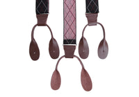 Thumbnail for Ariston Suspenders Mens Button Brown Leather Braces Adjustable Y Back Suspenders Xlong Available