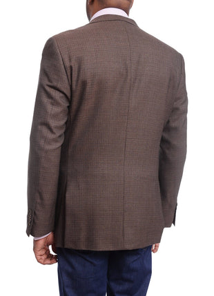 Arthur Black BLAZERS Arthur Black Classic Fit Brown Mini Check Two Button Wool Blazer Sportcoat