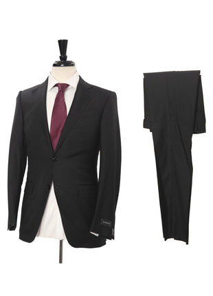 Ermenegildo Zegna Trofeo Mens 36R Drop 7 Black 100% Wool Modern Fit 2 Piece Suit