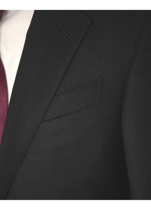 Ermenegildo Zegna Trofeo Mens 36R Drop 7 Black 100% Wool Modern Fit 2 Piece Suit