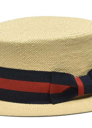 Mens The Boater Natural Straw Hat