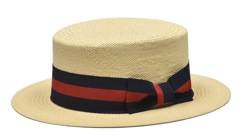 Mens The Boater Natural Straw Hat