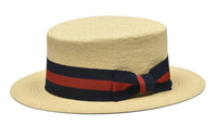 Thumbnail for Mens The Boater Natural Straw Hat