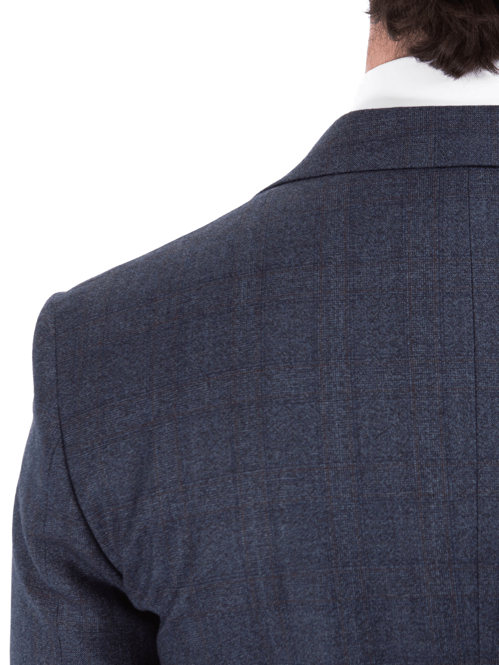 John Varvatos Half-Canvassed Navy Two Button Wool Blend Suit