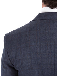 Thumbnail for John Varvatos Half-Canvassed Navy Two Button Wool Blend Suit