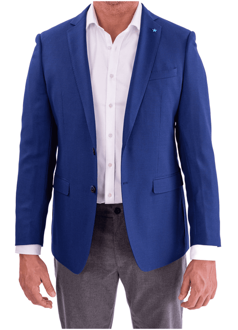 【美品】Bluelea ブルレア Check wool jacket Shop Blujacket Blue 100% Wool Blazer | The Suit Depot
